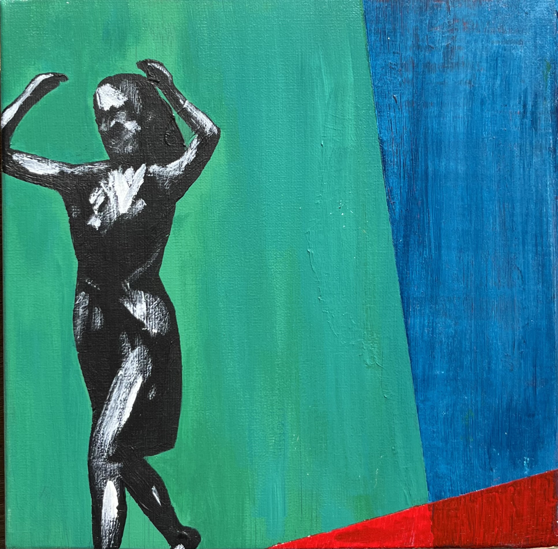 Urban Echoes 7, Acrylics on canvas, 25 × 25 cm