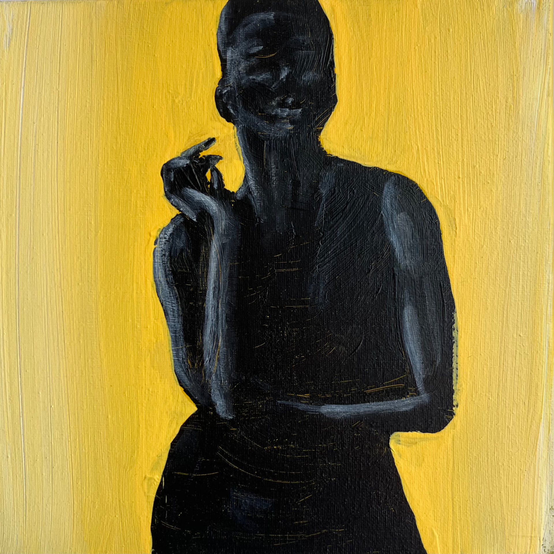 Urban Echoes 6, Acrylics on canvas, 25 × 25 cm