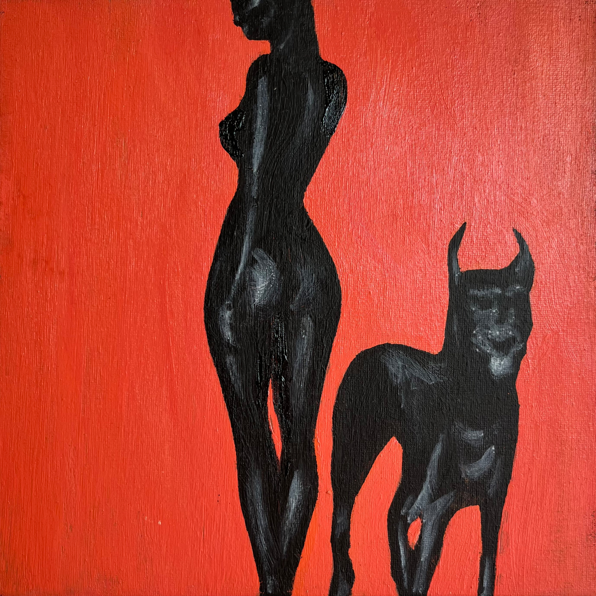Urban Echoes 5, Acrylics on canvas, 25 × 25 cm